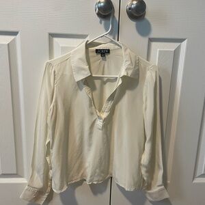 J. Crew Women's Ivory Button Down Shirt